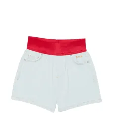 Шорты с красной талией