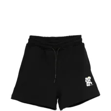 Шорты с принтом-логотипом и кулиской