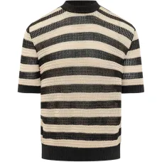 Вязаная футболка в полоску Вязаная футболка в полоску