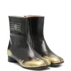 Кожаные ботинки с нашивкой-логотипом