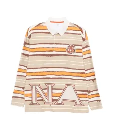 Поло в полоску с логотипом