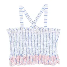 Блузка Florentina в полоску с волнистыми краями