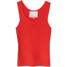 Майка из мелкой рубчатой ткани