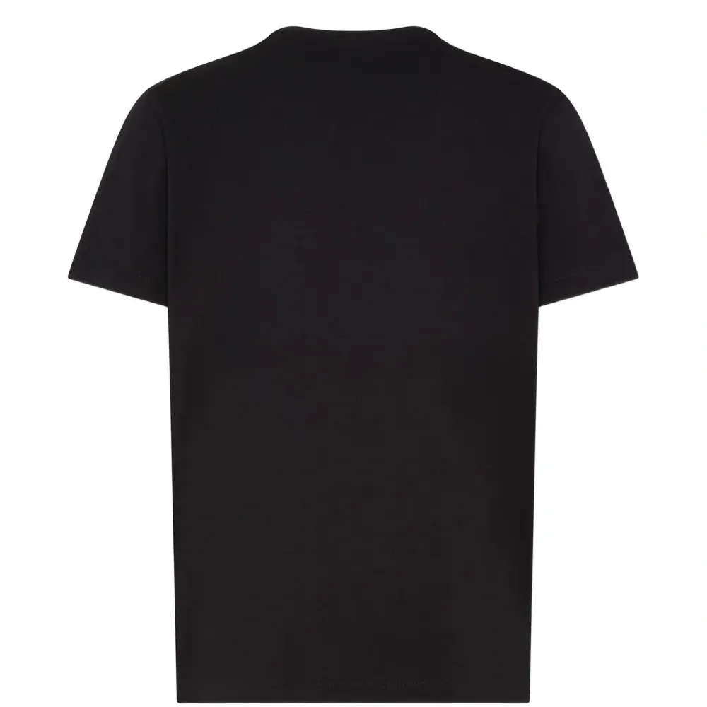 Футболка с тиснением и круглым вырезом