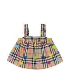 Топ в клетку с сердечками