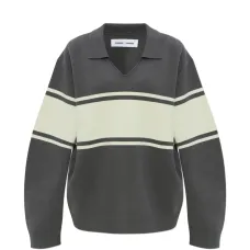 Полосатый свитшот Saanne с воротником