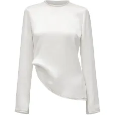 Топ с длинными рукавами и отделкой кристаллами