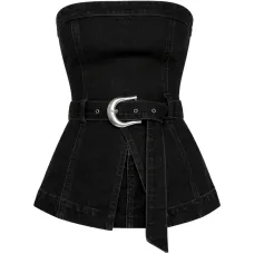 Джинсовый топ Collins с поясом