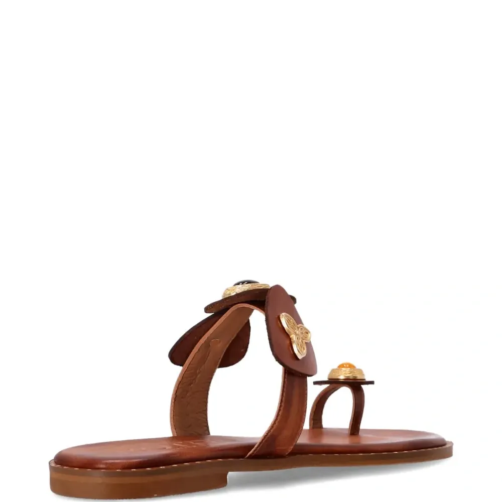 Сандалии Alkyone с цветочной аппликацией Сандалии Alkyone с цветочной аппликацией