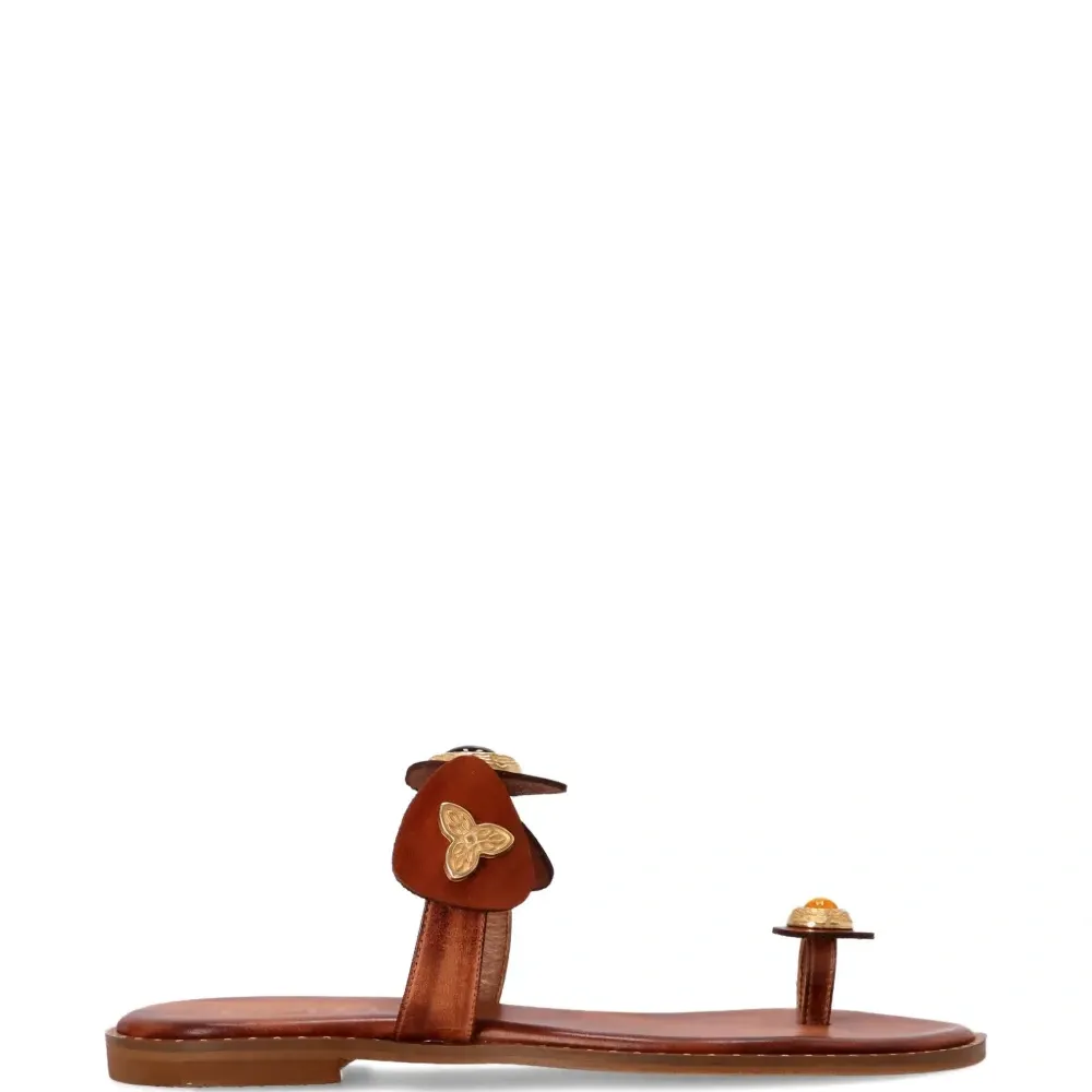 Сандалии Alkyone с цветочной аппликацией Сандалии Alkyone с цветочной аппликацией