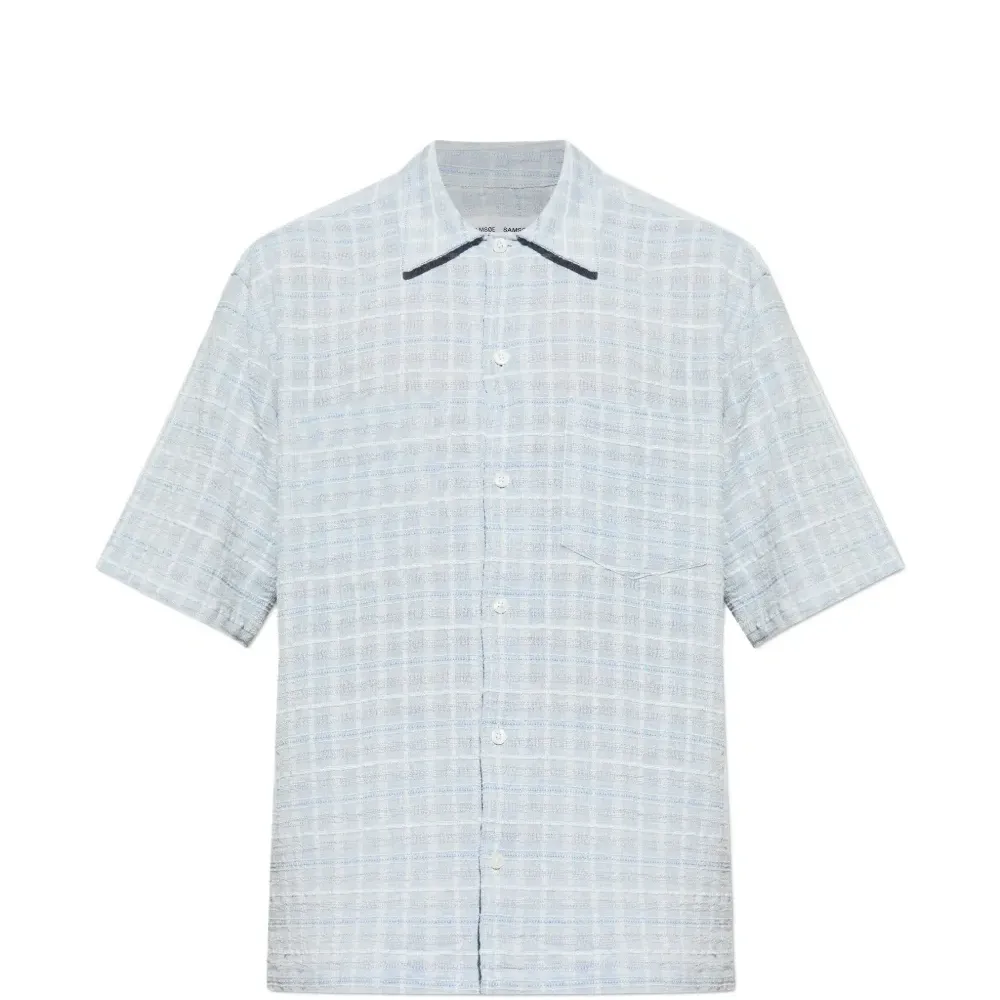 Рубашка в клетку с нагрудным карманом