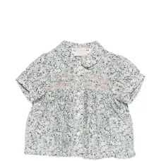 Топ с вышивкой и цветочным принтом Топ с вышивкой и цветочным принтом