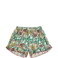 Шорты с рюшами цвета Herbalist