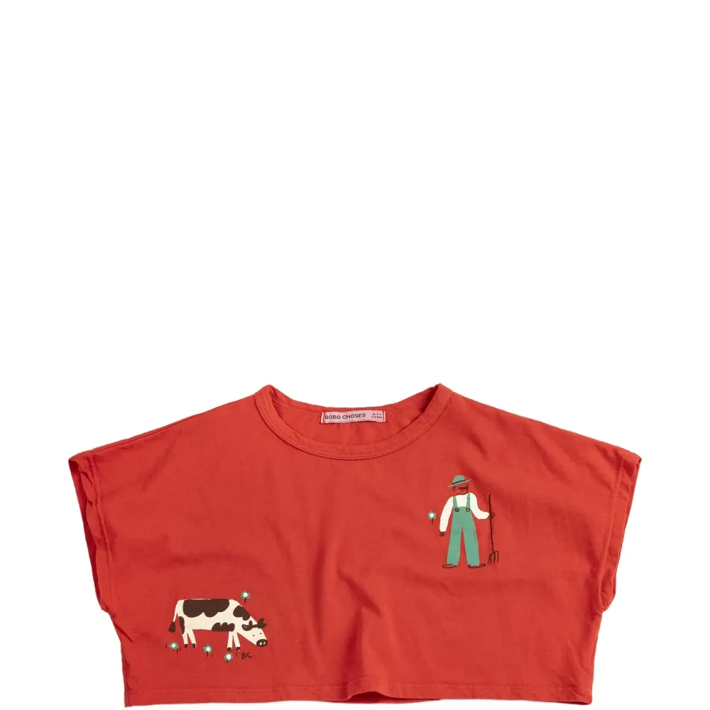 Укороченная футболка Farm adventure