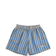 Полосатые вышитые шорты