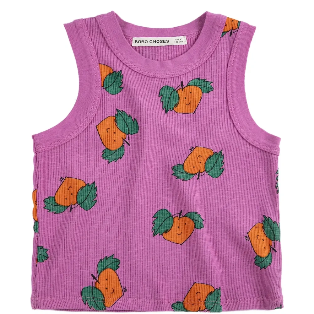 Топ с принтом мандаринов