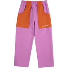 Брюки с эластичным поясом и контрастными вставками Брюки с эластичным поясом и контрастными вставками