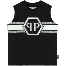 Топ с логотипной табличкой