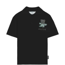 Поло с графическим принтом