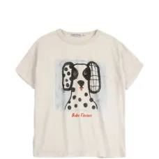 Футболка с короткими рукавами и принтом собаки