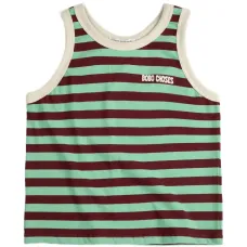 Полосатый топ без рукавов