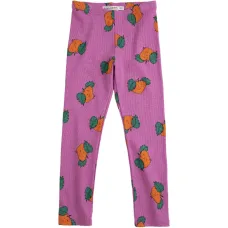 Мандариновые леггинсы на резинке