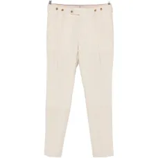 Брюки строгого кроя с манжетами Брюки строгого кроя с манжетами