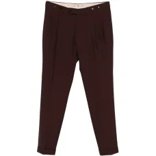 Брюки с манжетами и складками