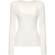 Джемпер с круглым вырезом и длинными рукавами Джемпер с круглым вырезом и длинными рукавами