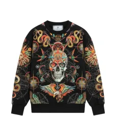 Свитшот с принтом в виде черепа