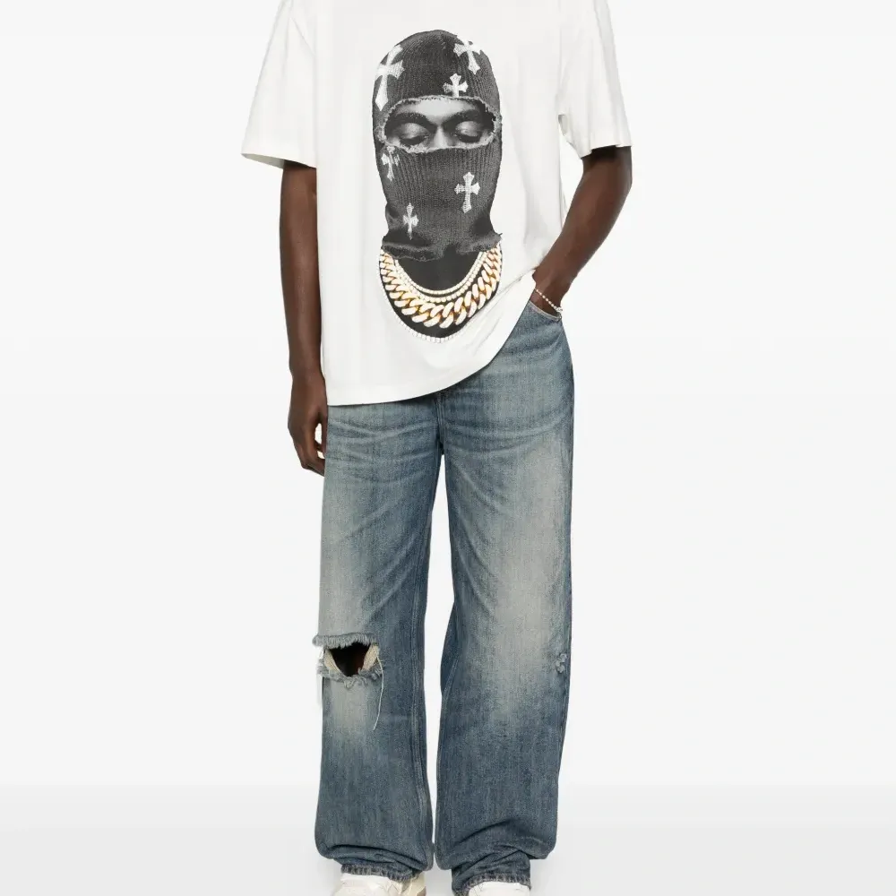 Футболка с принтом "Mask Crosses"