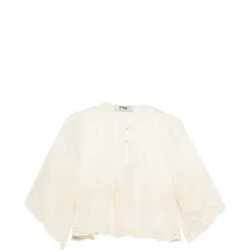 Плиссированная вышитая блузка Плиссированная вышитая блузка