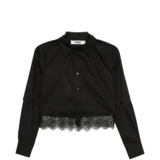 Рубашка с кружевными вставками Рубашка с кружевными вставками