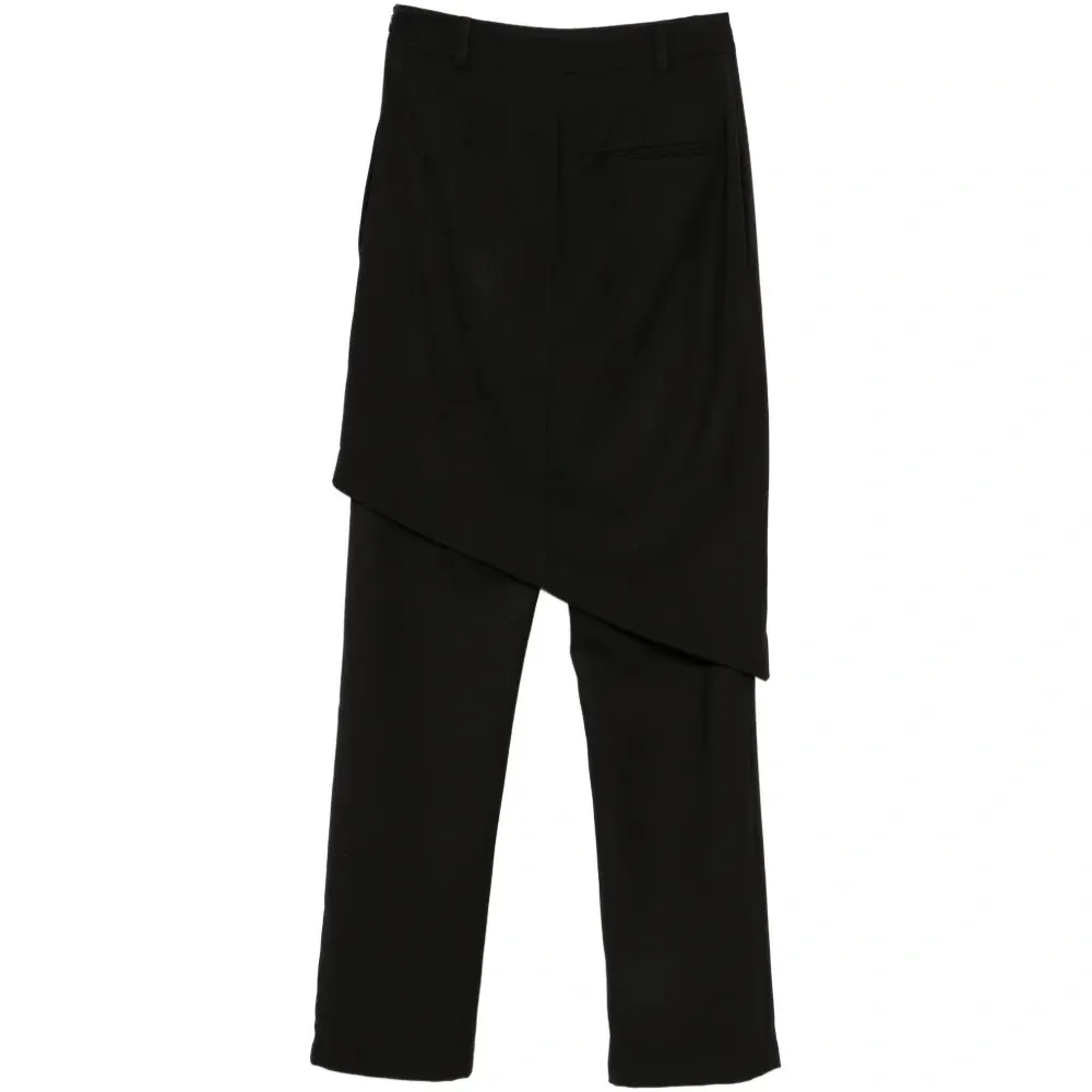 Брюки с асимметричными деталями