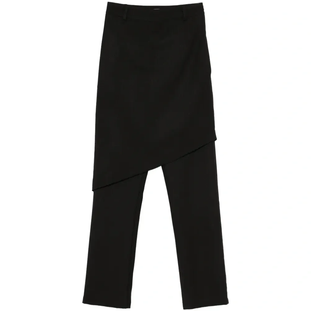 Брюки с асимметричными деталями