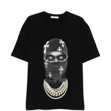 Футболка с принтом "Маска и кресты"