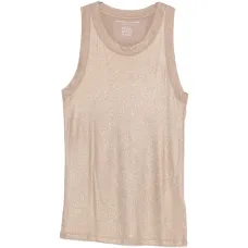 Блестящий рубчатый топ