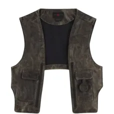 Кожаный жилет X J Balvin