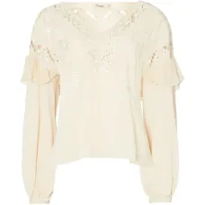 Блузка Daphne с оборками и вышивкой Блузка Daphne с оборками и вышивкой