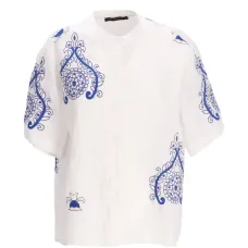 Рубашка с короткими рукавами и принтом пейсли