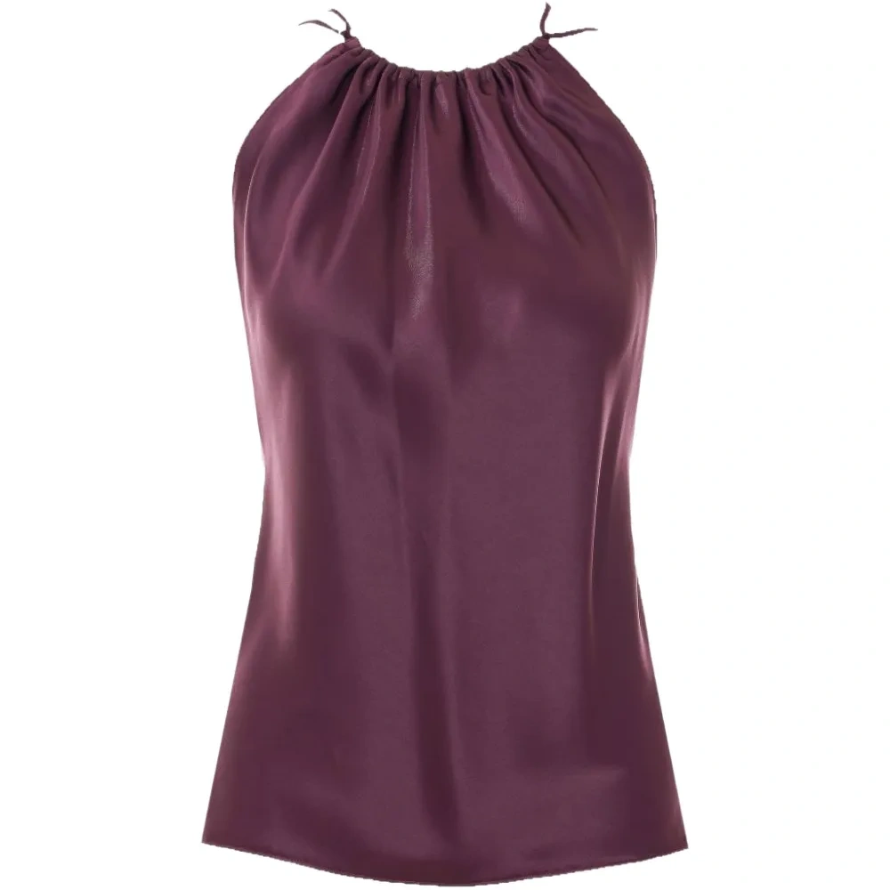 Топ без рукавов со сборками