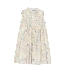 Комбинезон с воланами и цветочным принтом