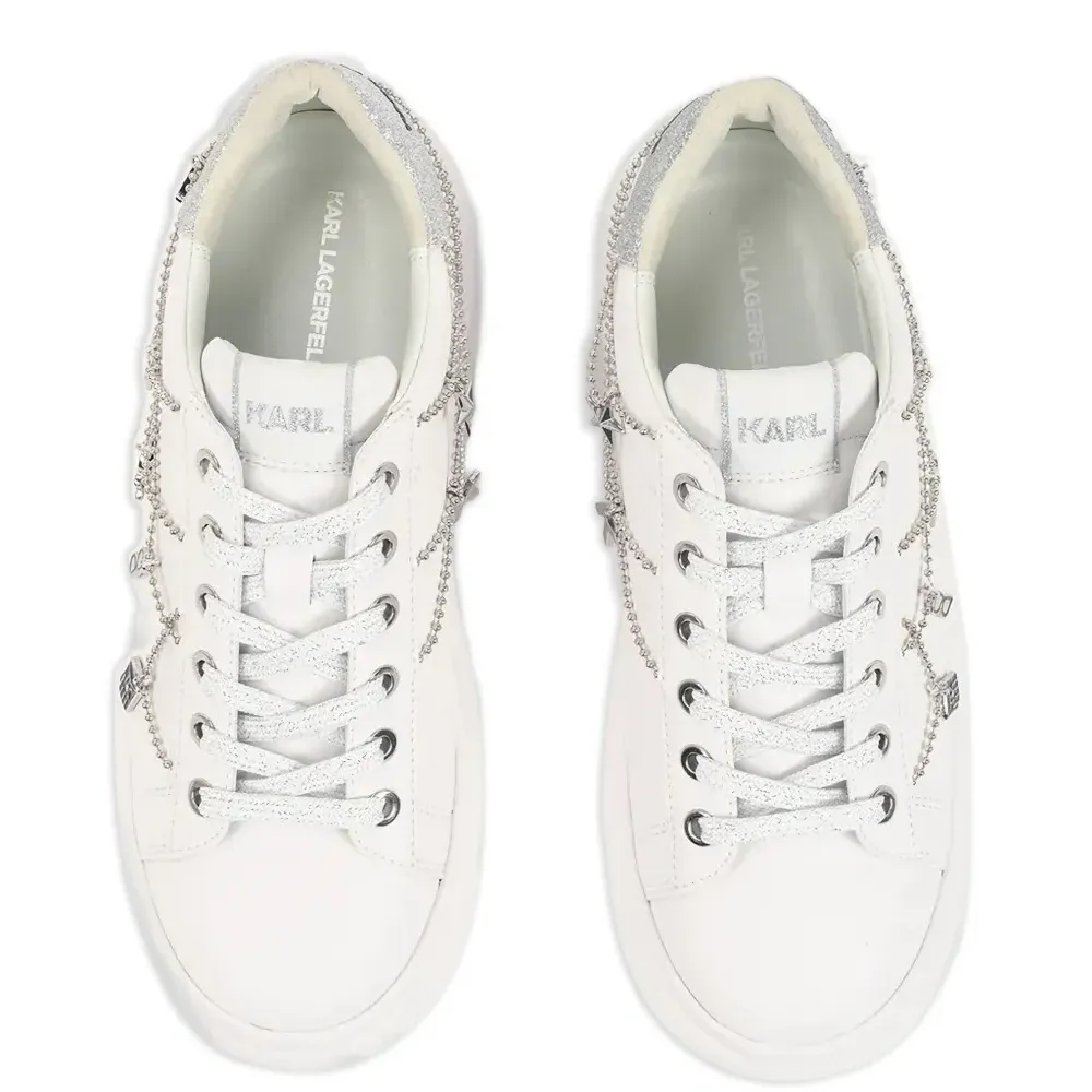 Кроссовки с бусинами