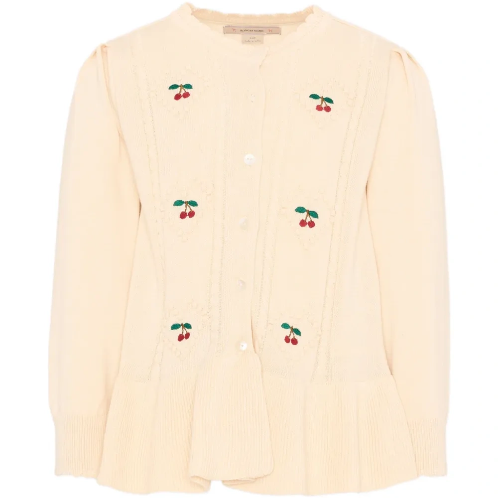 Вишневый кардиган вязаный косами