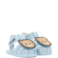 Туфельки для первых шагов с аппликацией в виде медвежонка Туфельки для первых шагов с аппликацией в виде медвежонка