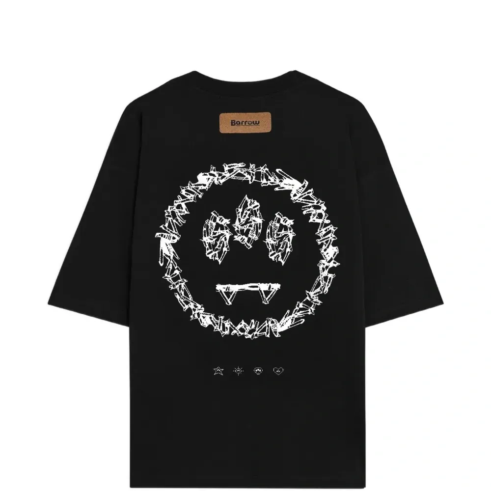 Футболка с круглым вырезом и принтом