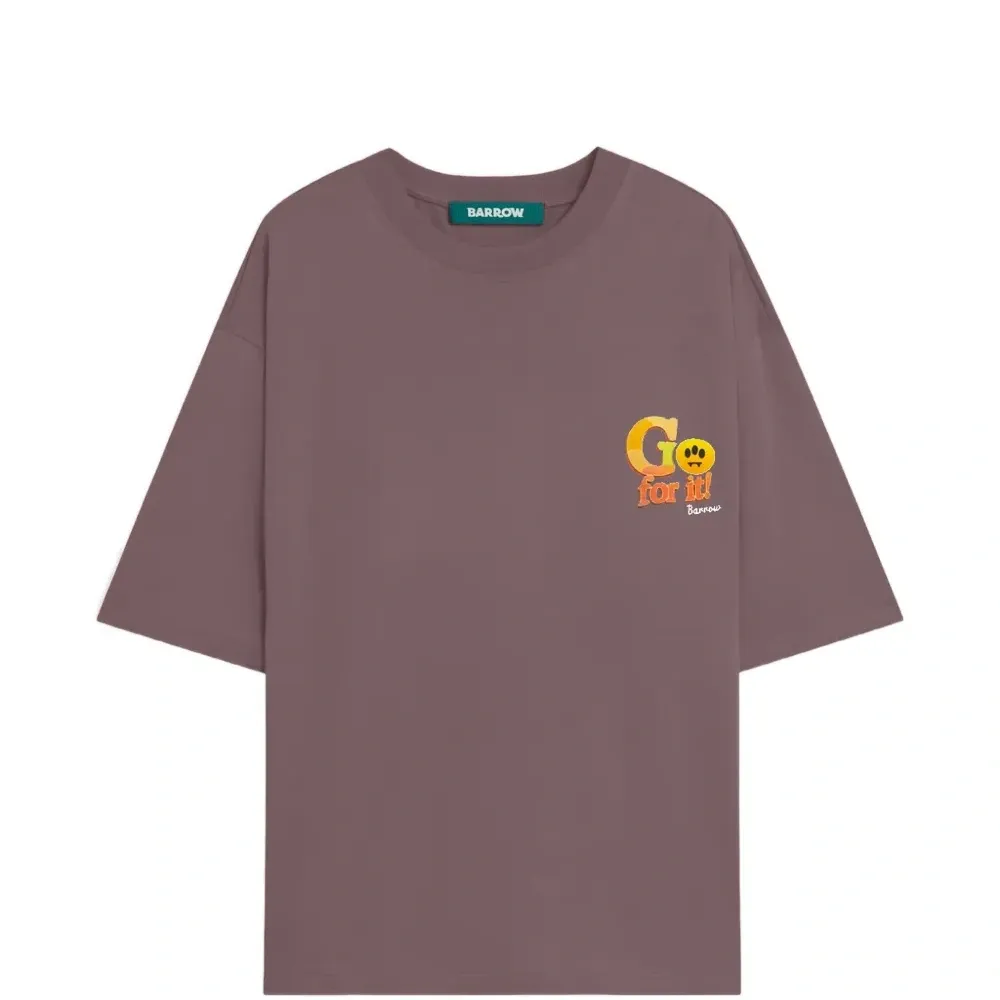 Футболка с круглым вырезом и принтом