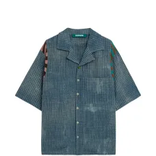 Клетчатая рубашка с короткими рукавами