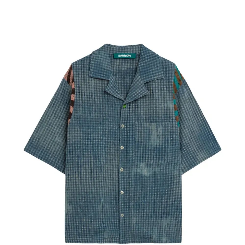 Клетчатая рубашка с короткими рукавами Клетчатая рубашка с короткими рукавами