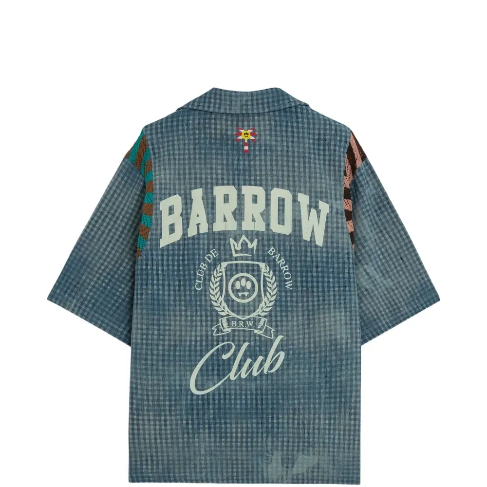 Клетчатая рубашка с короткими рукавами Клетчатая рубашка с короткими рукавами